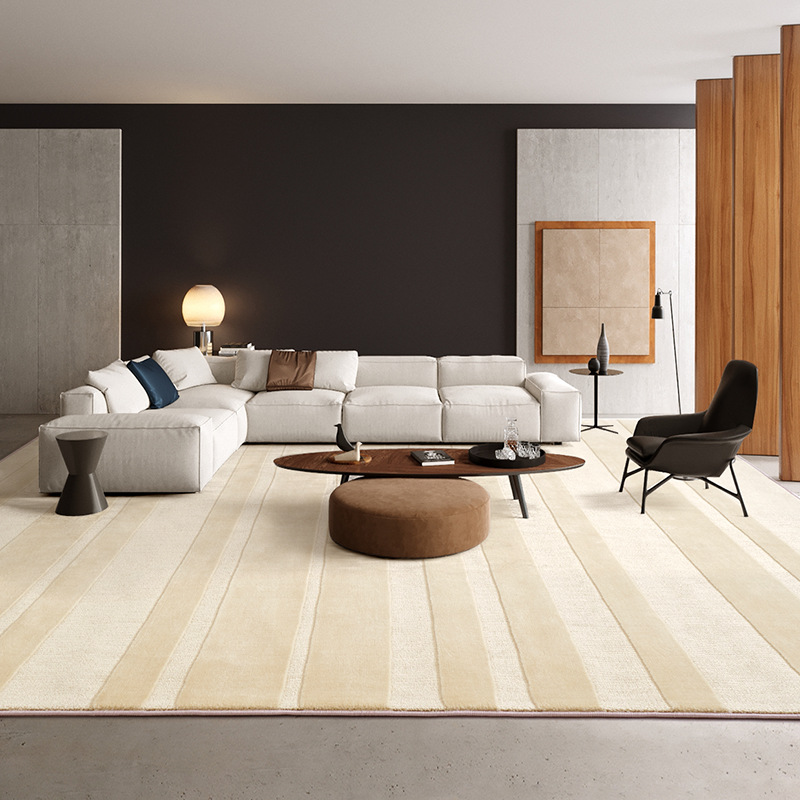 Alfombra hecha a mano para sala de estar, alfombra de fibra ecológica gruesa para mesa de centro, directamente de fábrica, alfombra para dormitorio, cobertura completa de gran área, personalizable.