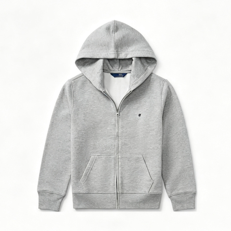 High-Quality Cross-Border Qr Code Scannable Rl Ralph Lauren Pony Logo Embroidered Fleece Hoodie with Zipper for Men and Women High-Quality Cross-Border Qr Code Scannable Rl Ralph Lauren Pony Logo Embroidered Fleece Hoodie with Zipper for Men and Women