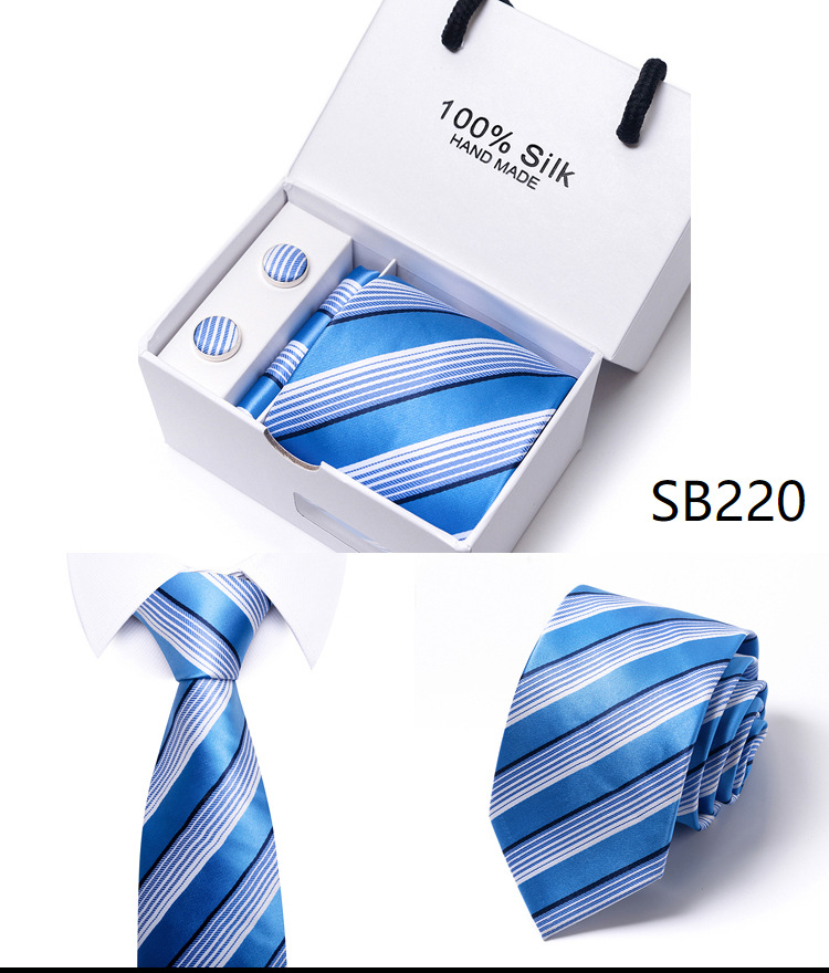 Flower Dot Multi Color Gift Box 5-piece Set Group Business Dress Wedding Tie_voghion.com