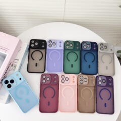 适用苹果17ProMax雅盾肤感磁吸手机壳iPhone16镜头膜全包13保护套