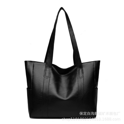 Women's Bags  New Casual Shoulder Bag Light Texture Large Capacity Middle-aged Mom Bag PU Leather Handbag
