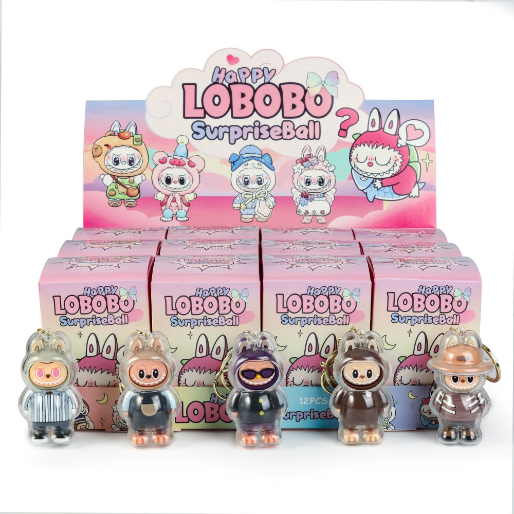 Слепой ящик плюш Labubu коллекционная игрушка, разнообразные цвета и стили, брелоки-ключницы в слепом мешочке