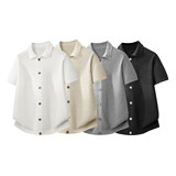 ZF8121-3D宽松通勤衬衫cleanfit潮牌T恤美式排扣针织短袖，男装针织衫/毛衣，星座614