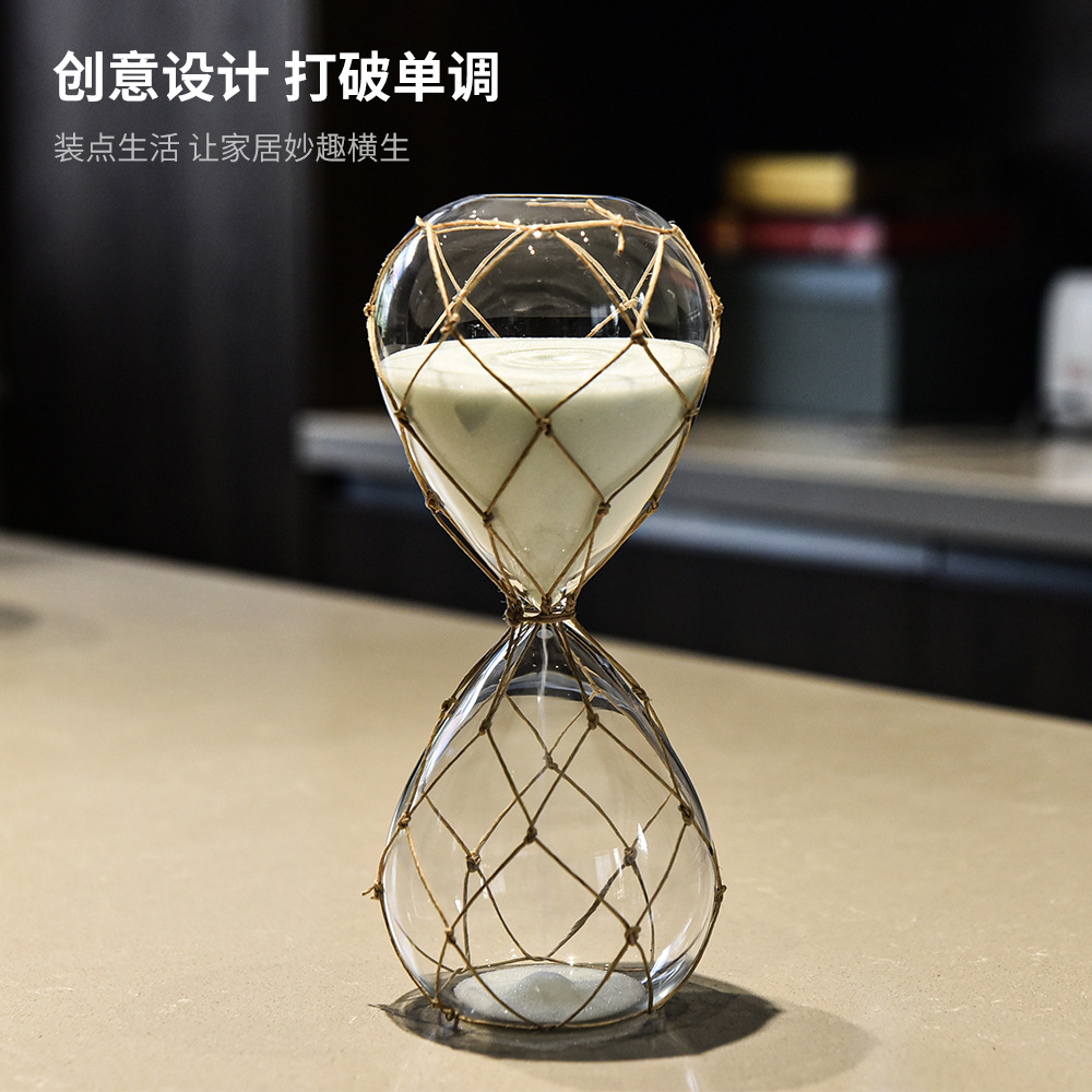 30 minutos relojes de vidrio creativos para el hogar decoración de escritorio fábrica de regalos al por mayor relojes de arena
