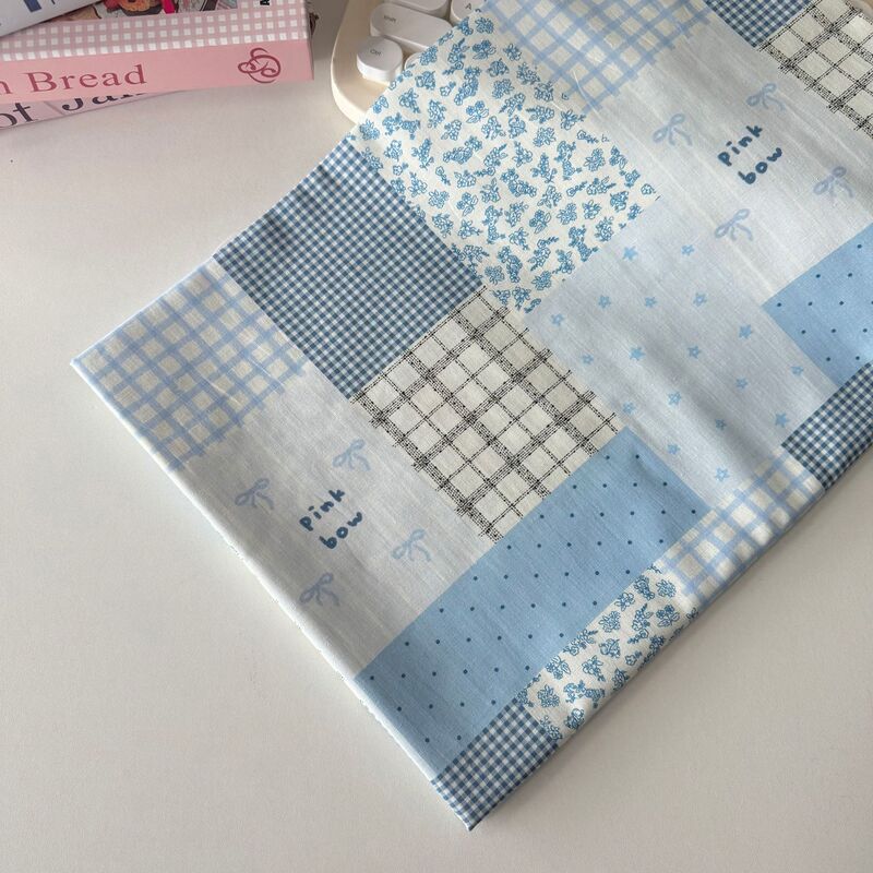 Cotton 40 digital printed fabric Korean ins patchwork women's clothing children's clothing home clothing bags DIY