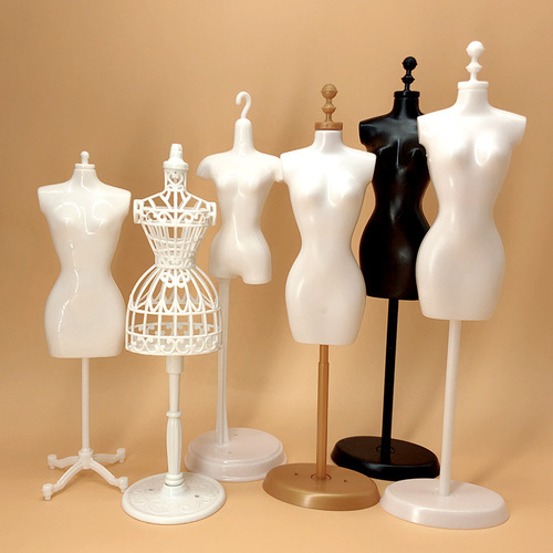 Humanoid mannequin stand, DIY clothing and long dress display rack, doll 1:6 scale backbone