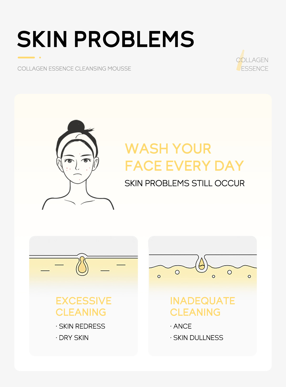 Laikou Collagen Cleansing Mousse 120ml Cleansing Cosmetics and skin care products wholesale Cross-border skin care products manufacturer undefined