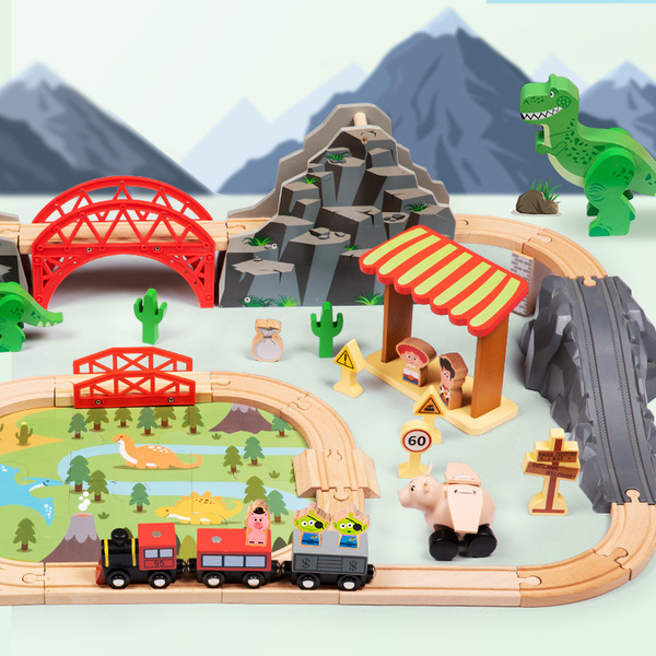 Wooden electric subway