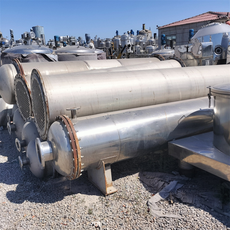 二手10-20平方列管式冷凝器 不锈钢工业用冷却器