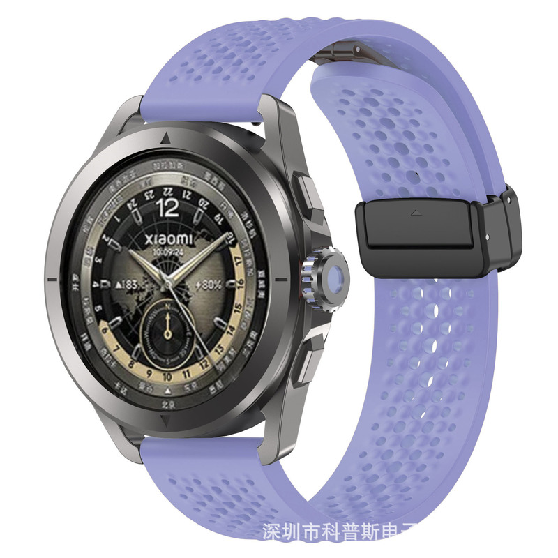 小米Watch s 4 Sport公式同タイプの通気性バンドxiaomマグネット折り畳みiシリコンバンドを適用します。|undefined
