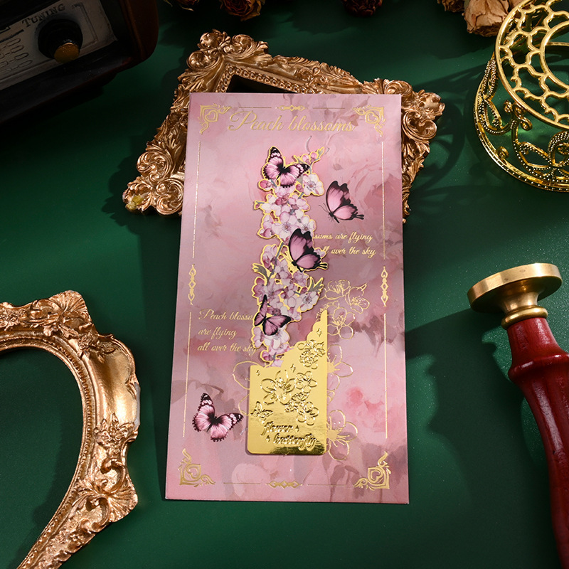 Instrumentos clásicos chinos de metal marcadores de estudiantes de primaria para enviar regalos al maestro exquisito estilo antiguo de alta calidad carpeta de páginas huecas