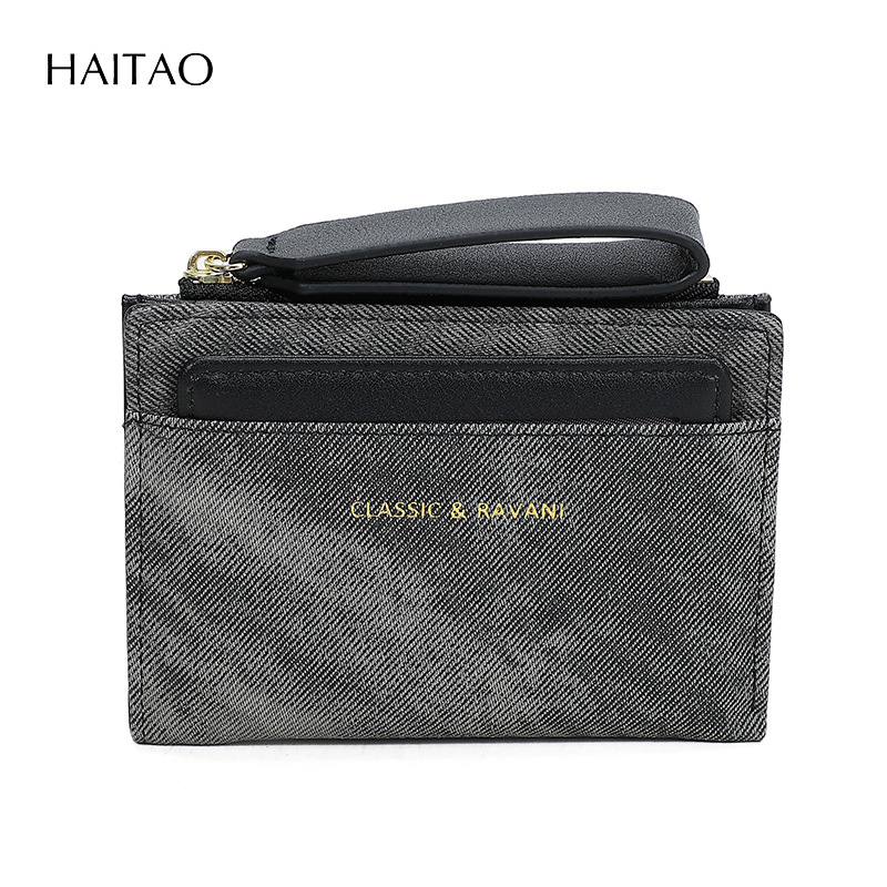 Nueva billetera de mujer corta bolsa de tarjetas de color sólido2025 mujeres de alto nivel sentido transfronterizo cremallera fuente de bolso de cambio fabricantes