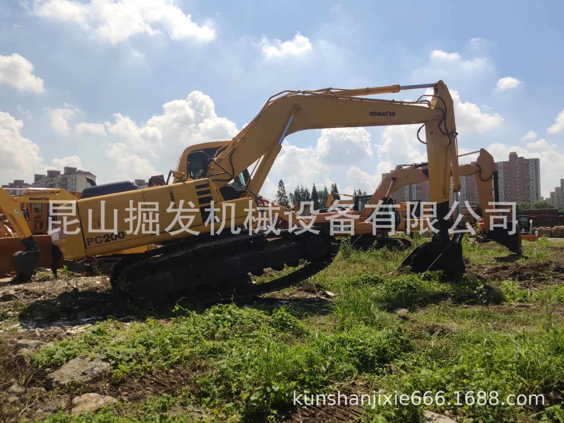 二手 Komatsu小松200-6挖掘机20吨履带挖机
