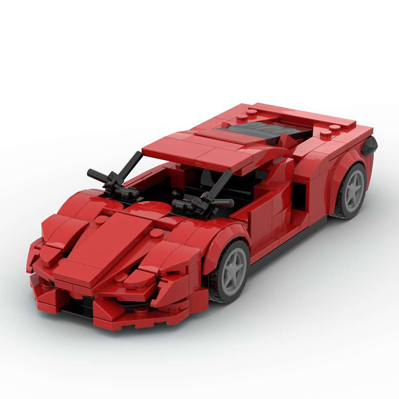 MOC building blocks compatible with Lego suit Ferrari Enzo racing classic speed 8 grid sports car Boy gift