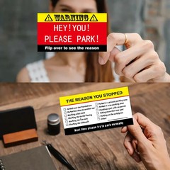 Interesting parking card, violation behavior, warning parking, learn to park
