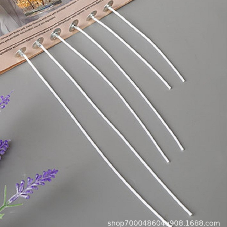 Vela mecha traje DIY aromaterapia combinación 100 unidades + 100 pegatinas 1 titular