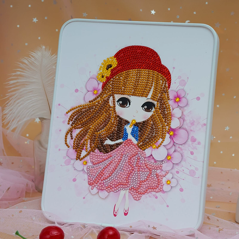 Детские наклейки ко Дню матери, для принцессы, для детского сада, набор материалов, сумочка через плечо, ручная работа, инкрустировано стразами