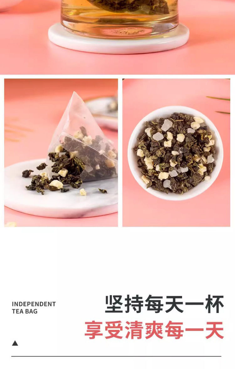 Apple Peach Oolong Cold Brew Fruit Tea Bags 50 Pack 3g Each Fruity Loose Leaf Style Infusion in use