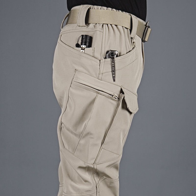 Tactical Pants Men's Spring & Fall Thick Quick-Drying Work Pants Outdoor Soft Shell Workwear Assault Pants Pants Training Pants