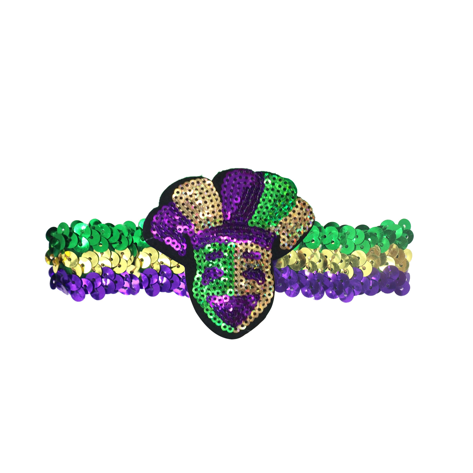 Mardi Gras fiesta de carnaval brasileño transfronterizo oro púrpura verde tricolor piezas de vestuario