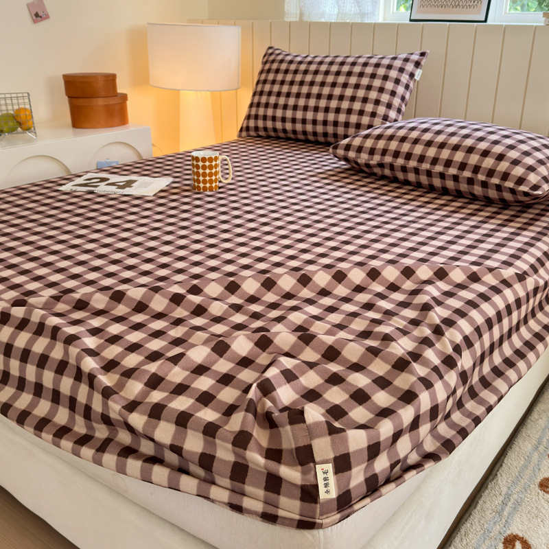 Cama de algodón grueso y molido, una sola pieza de algodón puro otoño y invierno, nueva cubierta de colchón doble