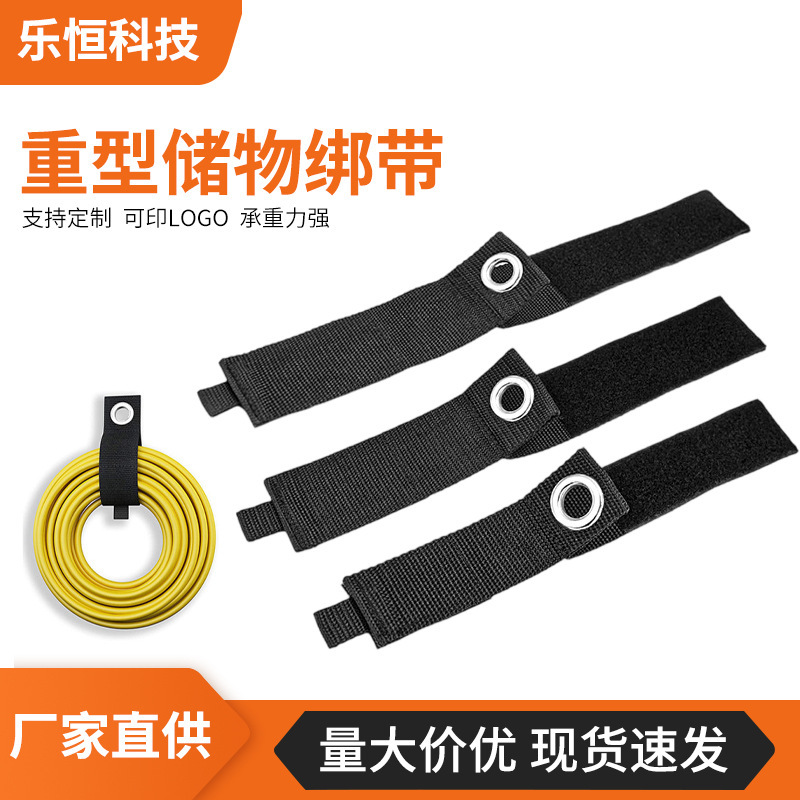 Heavy-Duty Storage Straps, Sewn-In Velcro Straps, Tool and Cable Storage, Hanging Gravity Black Straps Wholesale