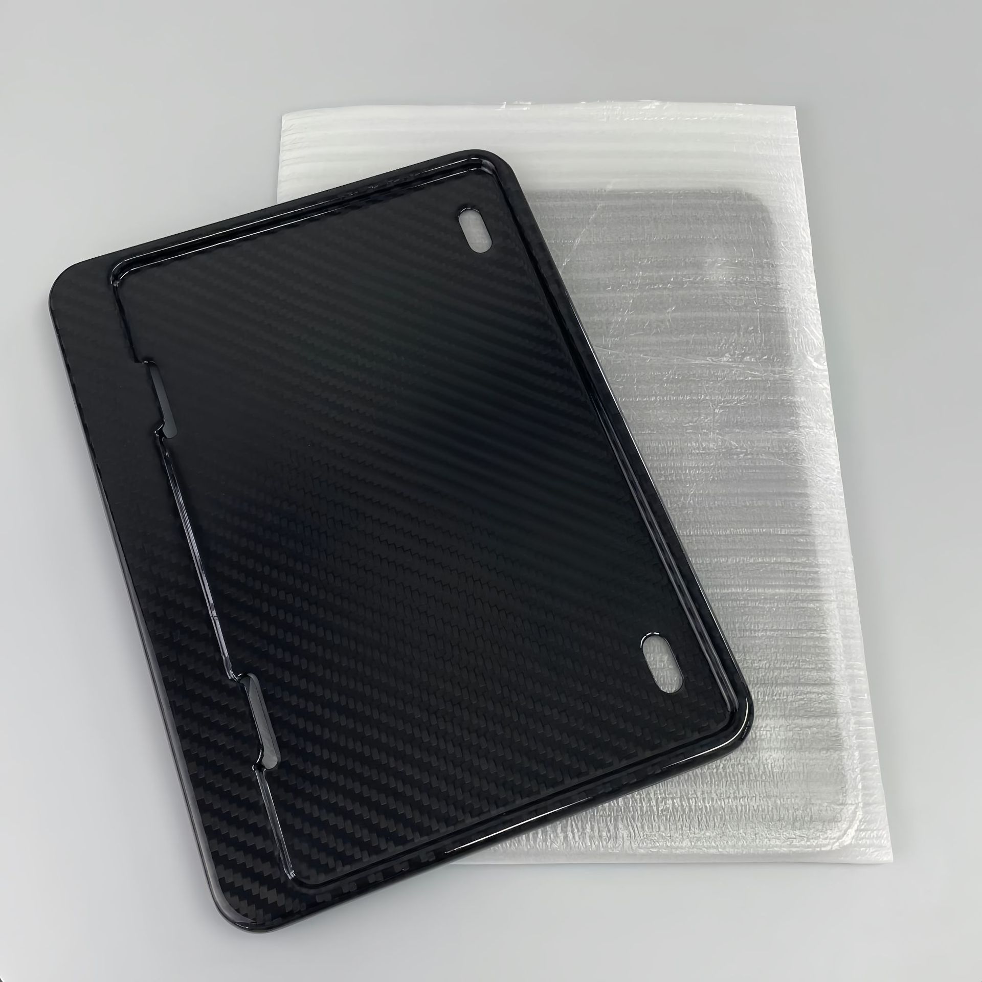 Genuine carbon fiber motorcycle license plate frame, license plate protector, advertising sign frame, and vehicle number plate frame for modification