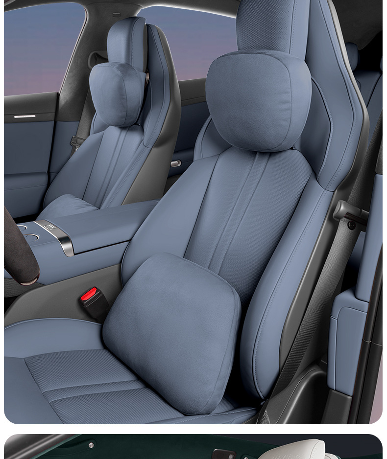 Suitable for Xiaomi Yu7 Magnetic Headrest and Lumbar Support Set, Same Model as the One in the Mall, Xiaomi Yu7 Rear Seat Headrest and Lumbar Support Set