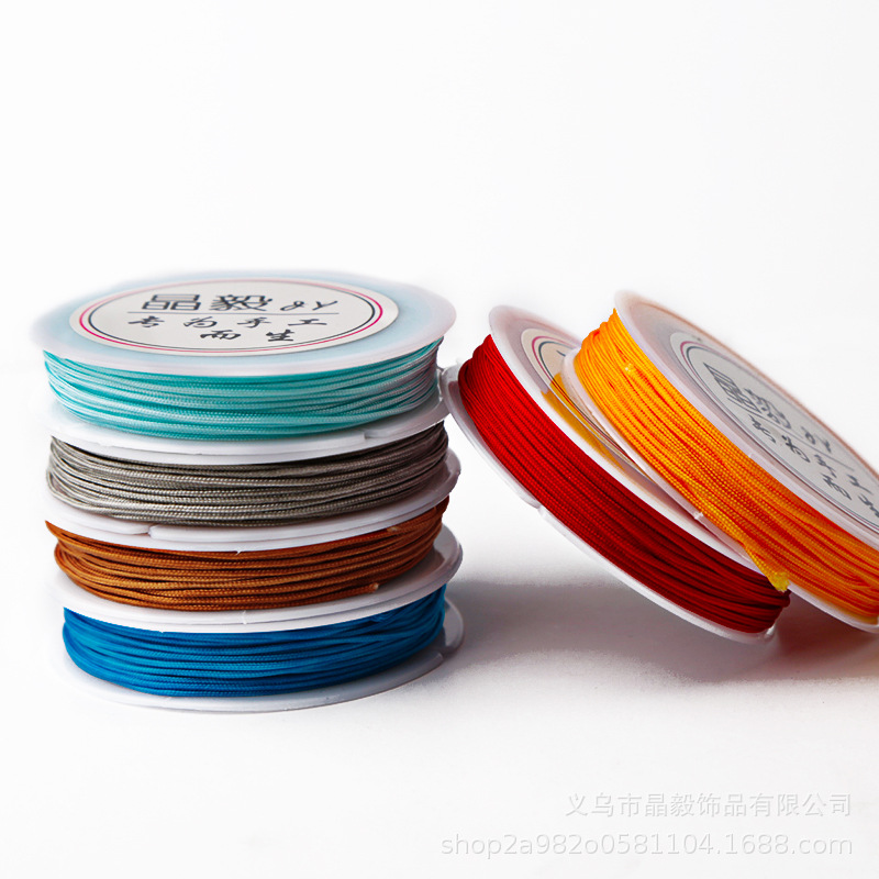 Fábrica directa 1mmA hilo Jade hilo DIY accesorios de joyería hechos a mano hilo trenzado hilo torcedura borla alambre lote