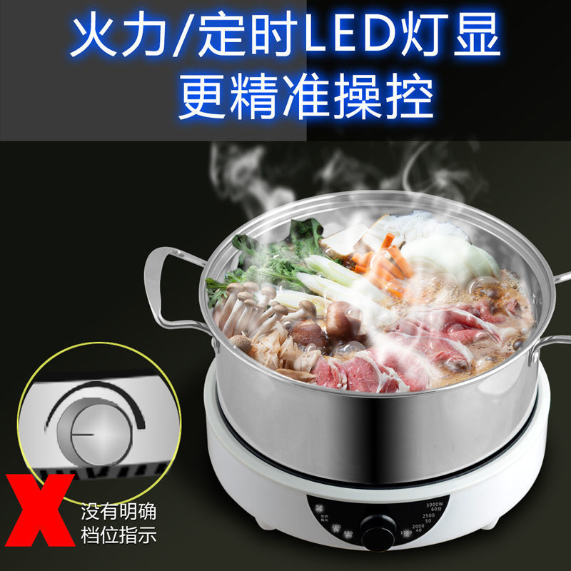 圆形电磁炉家用爆炒大功率小型迷你多功能电磁灶跨境工厂货源批发