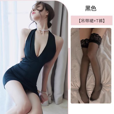블랙 + 속옷 + 블랙 스타킹
