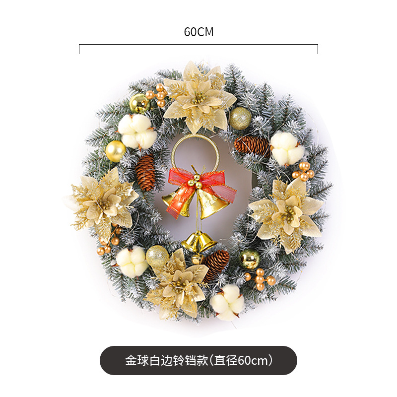 Nueva decoración de Navidad guirnalda simulación ratán Navidad guirnalda puerta colgante ventana Decoración Accesorios decoraciones de Navidad