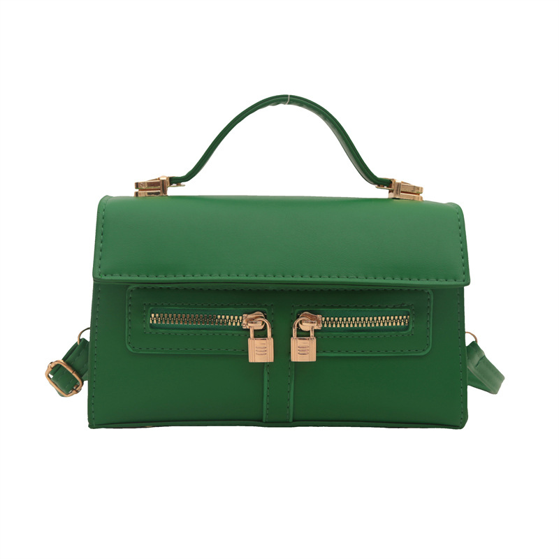 Diseño de doble cremallera personalidad simple 2024 nuevo estilo retro ocio de moda de hombro mochila temperamento bolso pequeño