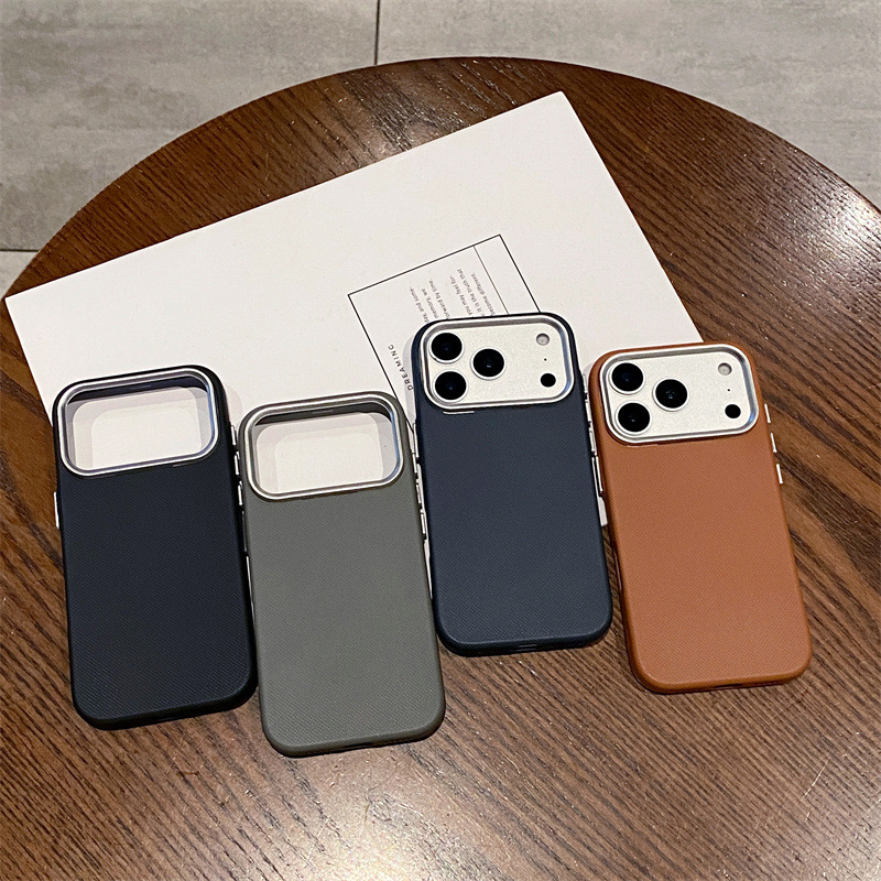 简约纯色仿布纹适用iPhone17Promax苹果16手机壳11全包防摔软套13