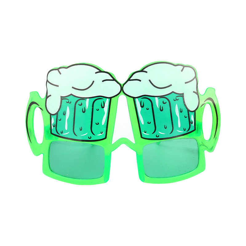 Amazon Oktoberfest Party Plástico Disfraz Gafas Papel de dibujos animados Taza de cerveza Carnival Juego de rol creativo