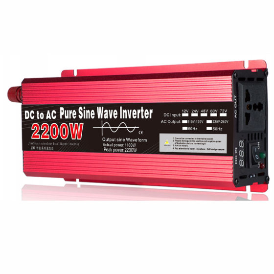 Pure sine wave inverter photovoltaic 12V24V to 220V110V1000W1600W2200W3000W optional