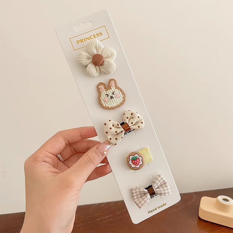 Horquilla de seguridad infantil para niños lindo súper lindo no duele el pelo del bebé clip de sudor niña bebé horquilla de tela completa