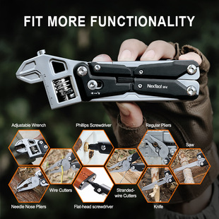 Nato Multifunctional Wrench Pliers W4 Outdoor Foldableing Tool Car Electrician Multi-Purpose Portable Ratchet Wrench Pliers