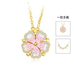 新しい s925 スターリングシルバー鎖骨ネックレス女性の開閉 5 つの祝福ハートペンダントハイエンドデザインライト高級ニッチアクセサリー