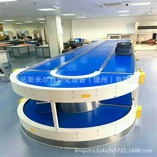 双向传送90度双层转弯皮带机 桌面工作台拐弯流水线组装运输设备