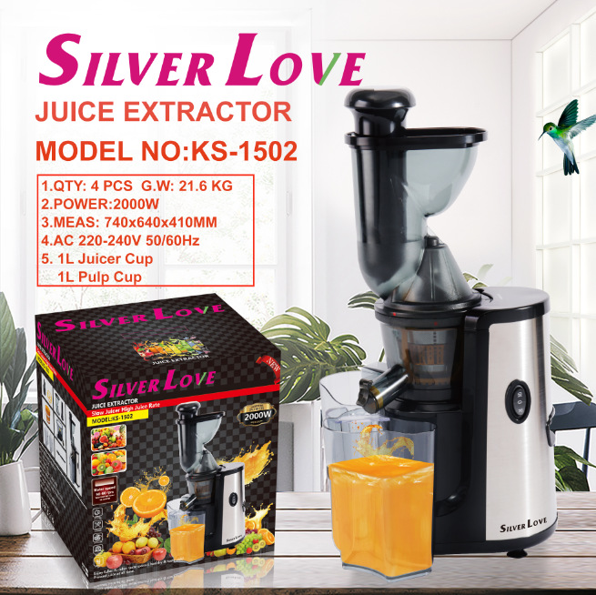 Fábrica de cabello recto SILVER LOVE electrodoméstico cocina eléctrica de cobre máquina de extracción de jugo