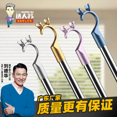 家用撑衣杆可伸缩衣叉杆学生宿舍耐用万能伸缩晾衣杆不锈钢衣叉