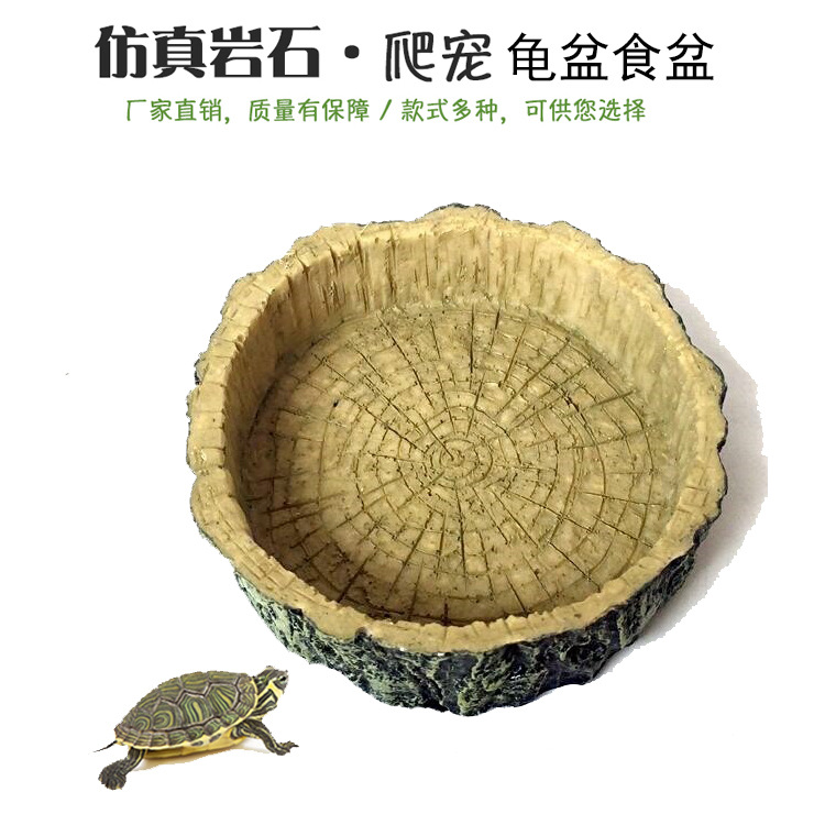 Fábrica de orugas cuenca de agua cuenca de alimentos tortuga tierra tortuga de agua tortuga lagarto serpiente cuenca de agua pequeña cuenca de agua redonda pequeño plato de tortuga amarilla