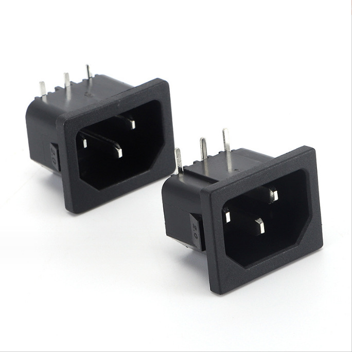 热销厂家直销连体式三孔品字多功能饮水机电饭锅插头AC电源插座