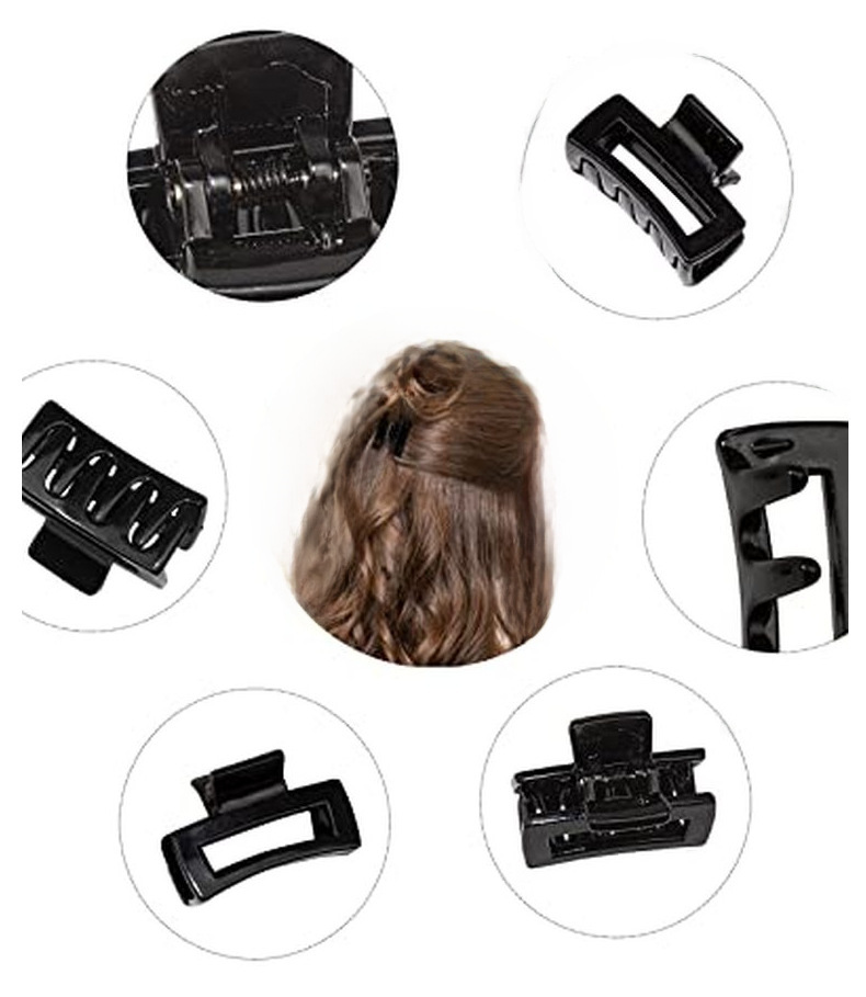 Acrylic transparent grip clip women's small hair grip high ponytail fixed hairpin small clip headdress bangs hairpin wholesale_voghion.com