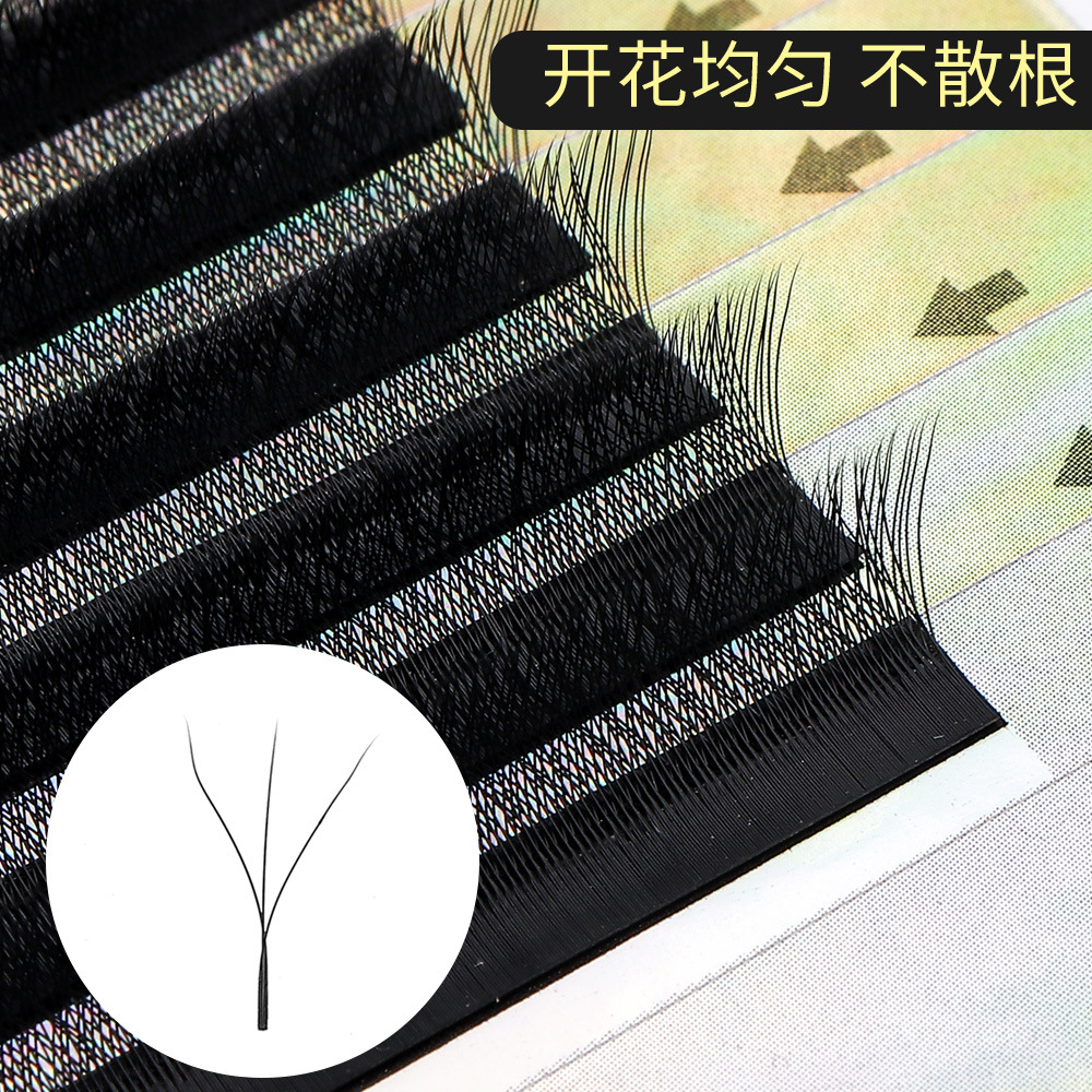 0,05 trébol pestañas dios del mar flor 3D natural Flor de hadas flor mate negro suave pestañas postizas injerto