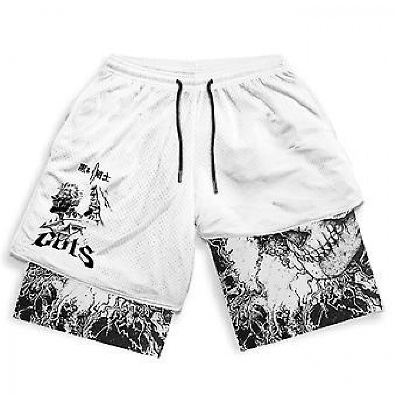 Huo Ying Series Shorts 3D Digital Printing Dragon Ball Double Layer Beach Pants Amazon Cross-border Hot Supply E-commerce Huo Ying Series Shorts 3D Digital Printing Dragon Ball Double Layer Beach Pants Amazon Cross-border Hot Supply E-commerce