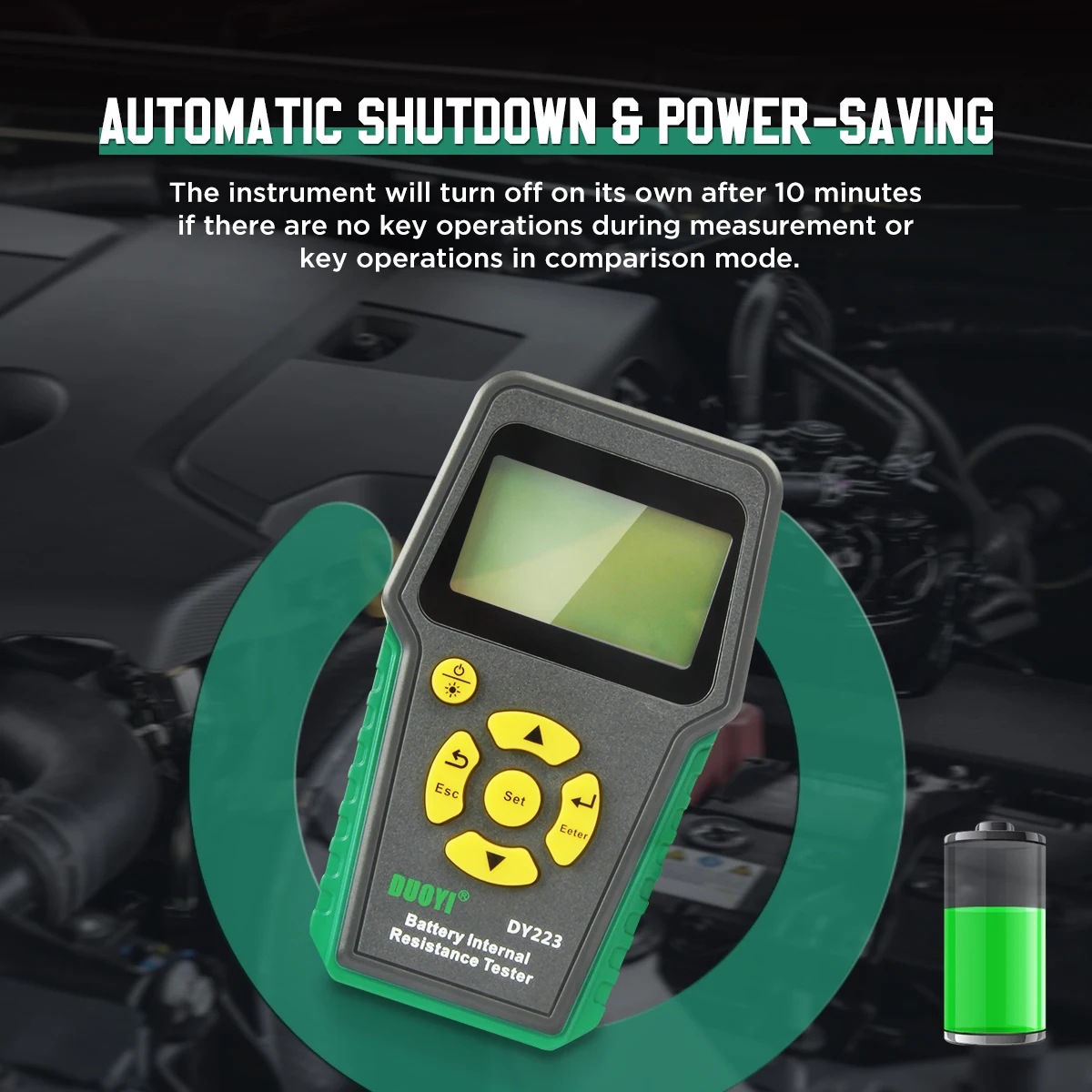 Dy223 New Energy Electric Vehicle Fault Diagnosis Instrument Lithium Battery Pack Voltage Detection New Energy Tester