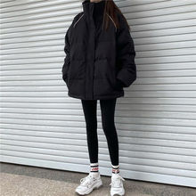 2021冬季新款棉服女韓版寬松立領面包服ins港風學生加厚棉衣外套