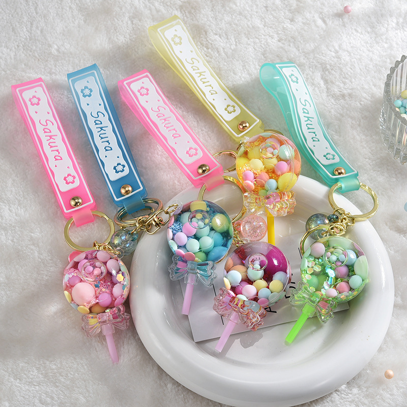 64g Weight Cartoon Style Candy Arylic Women'S Bag Pendant Keychain